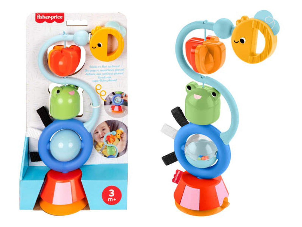 Fisher Price - Ventosa sensoriale con giochi di sviluppo