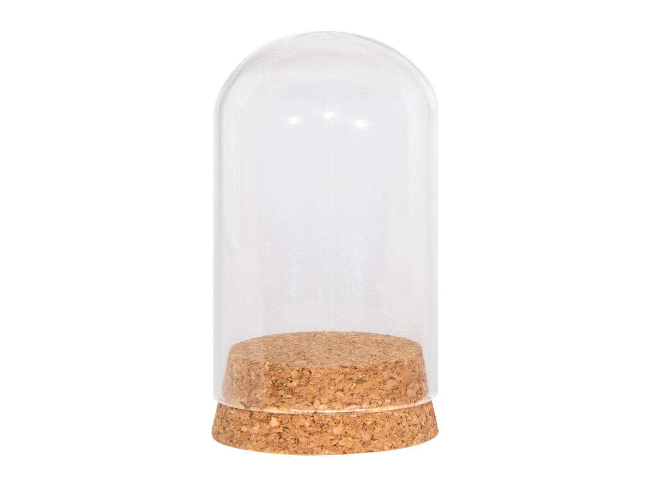 Campana di vetro con base diametro 6xh.11cm