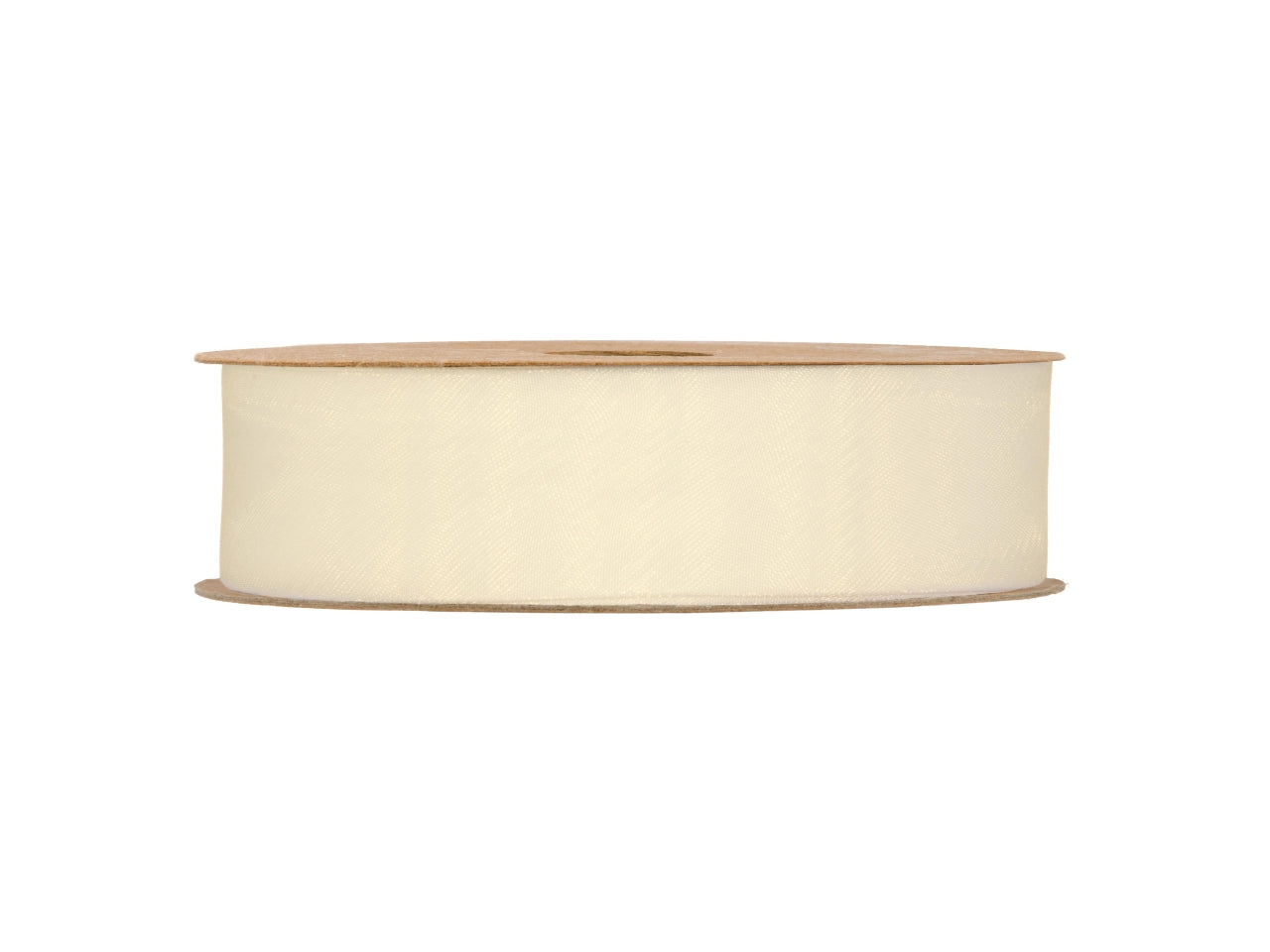 Nastro organza opaco 2,5cmx20mt crema