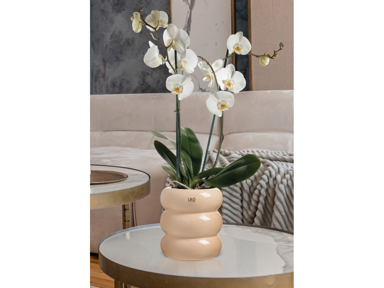 Jade Vaso d.16xh.18cm in 4 assortimenti