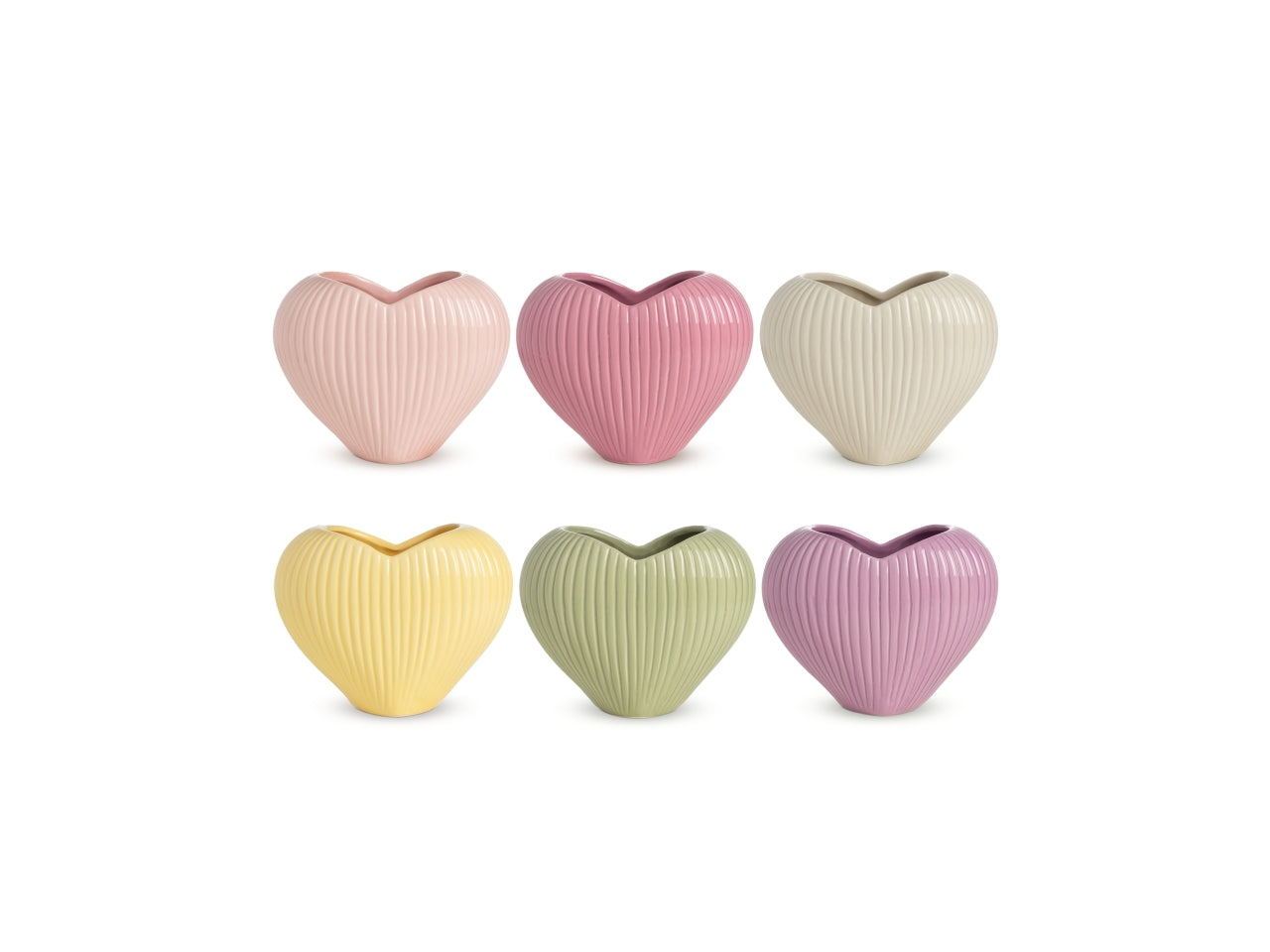 Eros vaso 13,8xh.10,5cm in 6 assortimenti