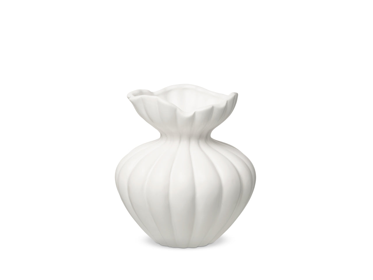 Baptiste vaso h.19xd.15cm bianco