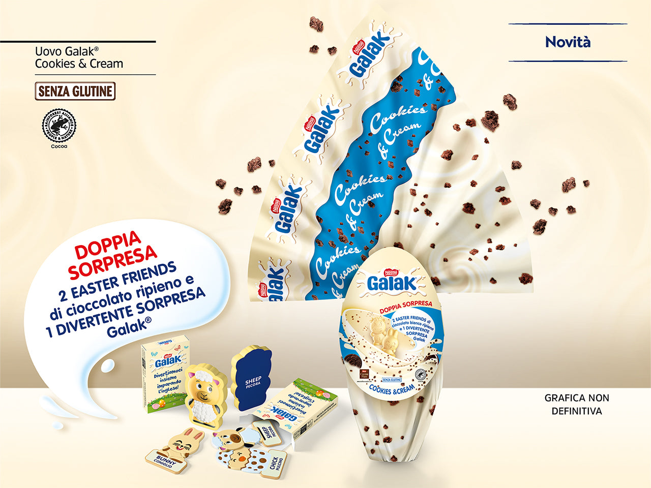 Galak uovo cioccolato bianco con sorpresa 240gr