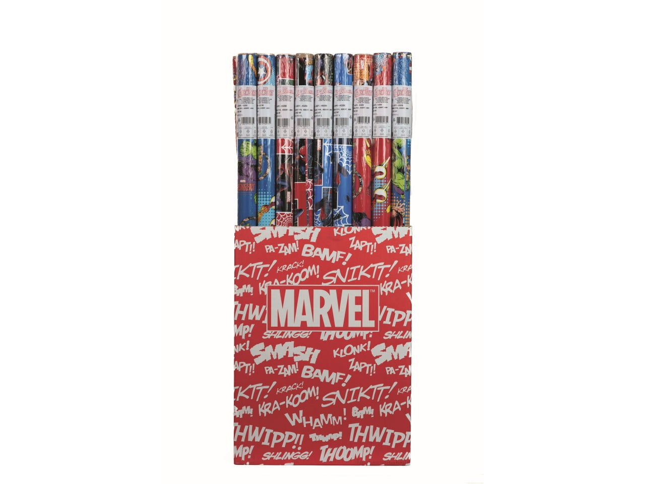 Rotolo carta regalo marvel 70cmx2mt, fantasie assortite