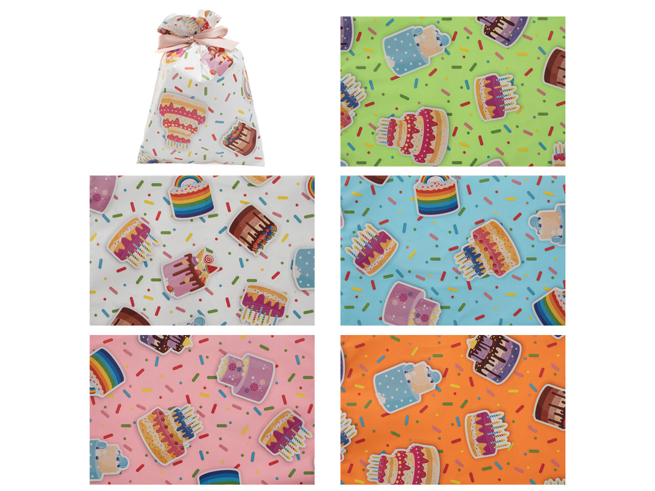 Buste cakes 35x50cm, confezione da 50 pezzi assortite