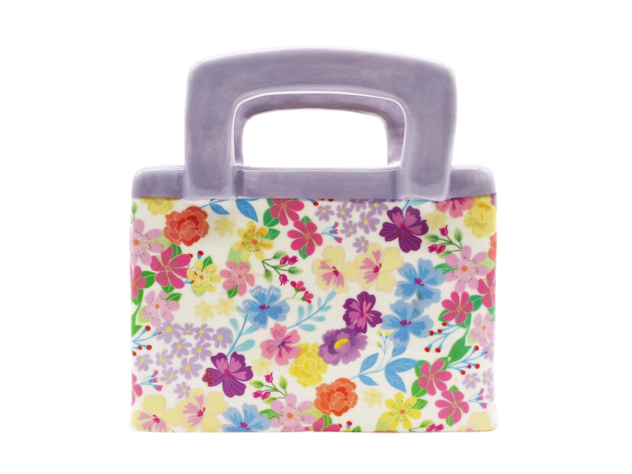 Vaso a borsa h.17cm lilla