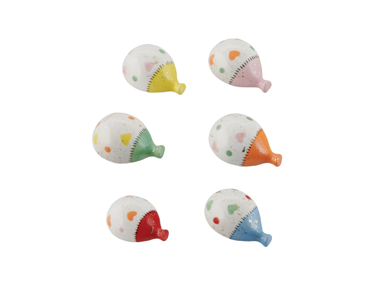 Magnete palloncino 4,3cm in 6 colori assortiti