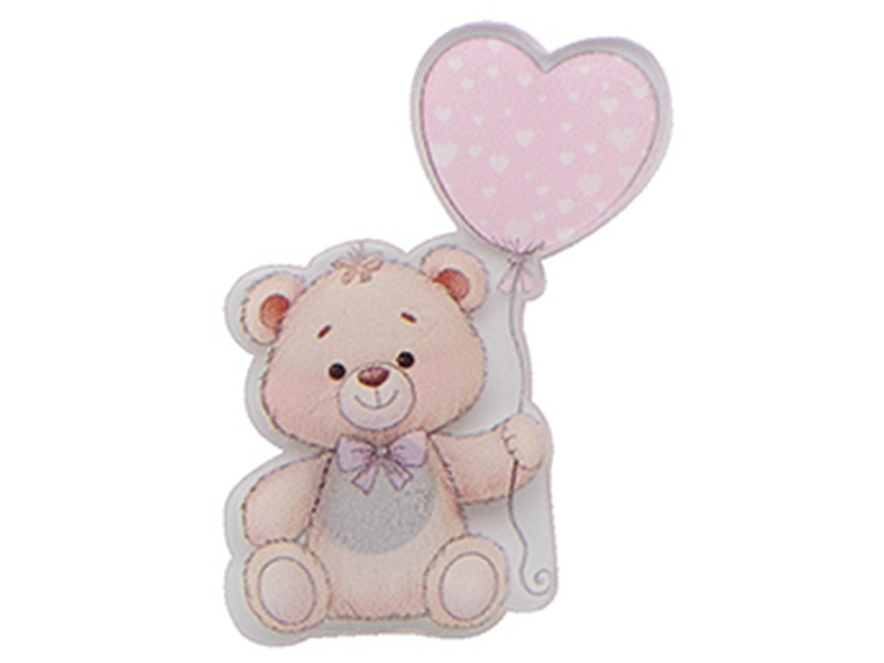 Magnete orso con cuore 4cm girl