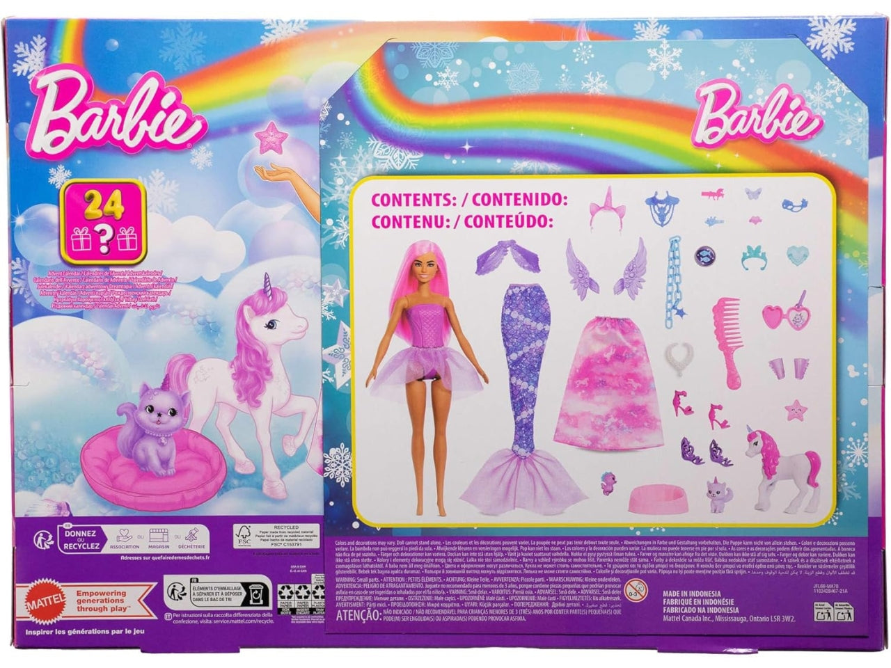 Barbie calendario dell'avvento