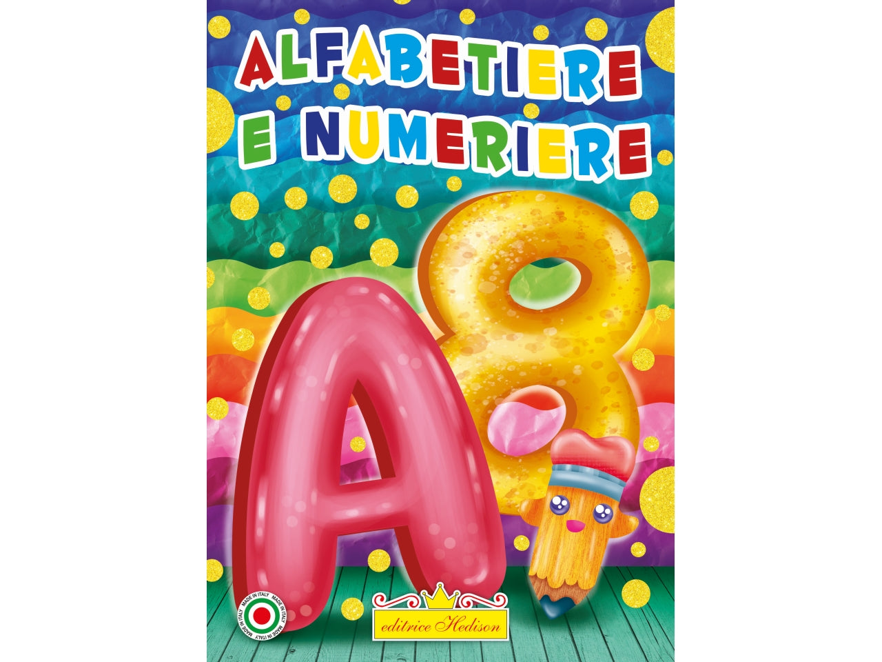 Libro alfabetiere numeriere serie didattica prescolare