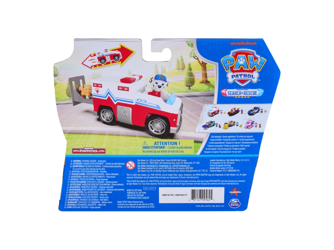 Paw Patrol veicolo tematizzato search rescue marshall