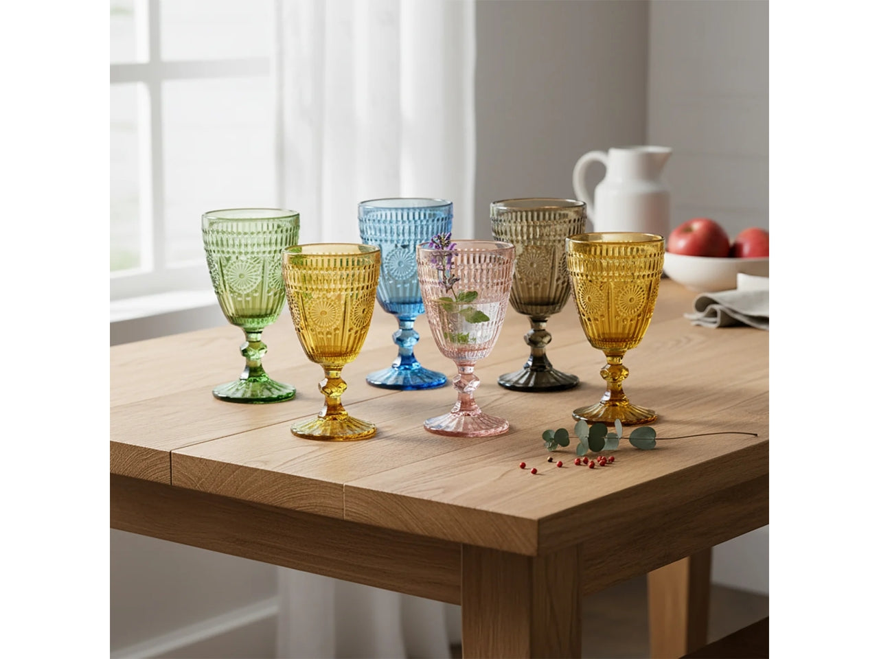 Calici Cesareo color 30cl, confezione da 6 pezzi assortiti