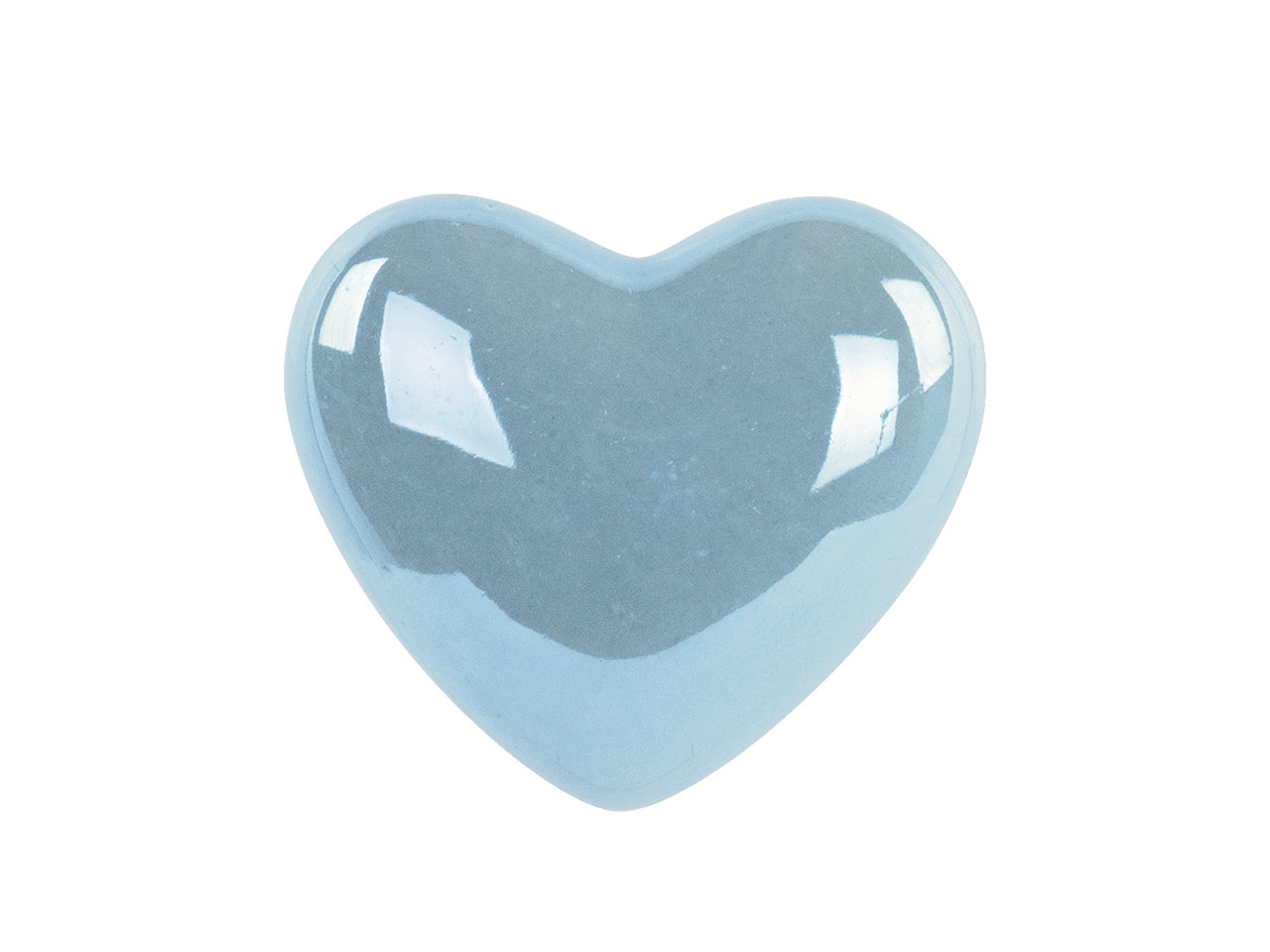 Cuore avio perlato con calamita h.4cm