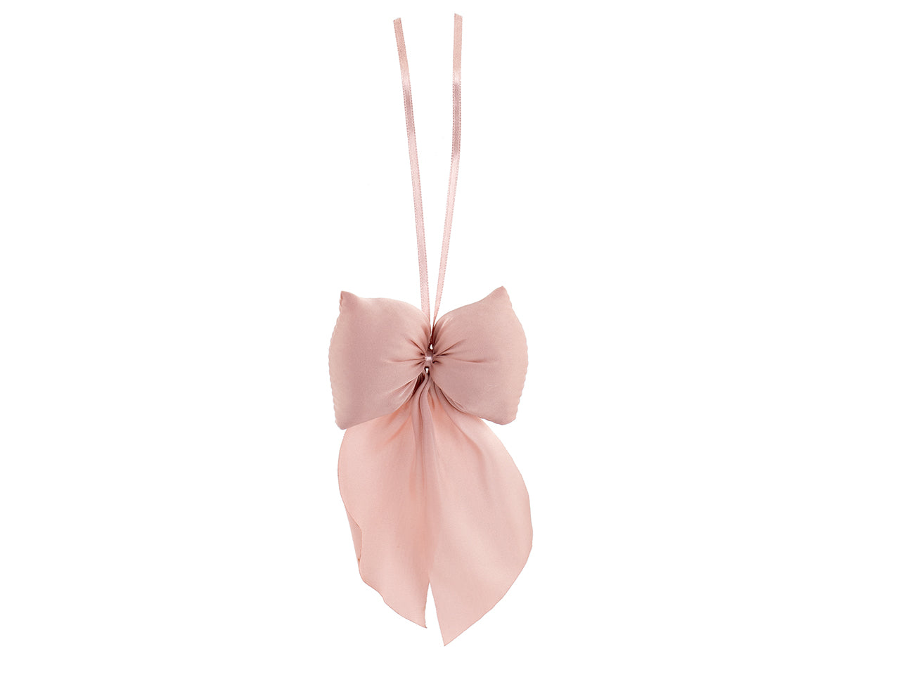 Fiocco chiffon cipria da appendere 9x15cm