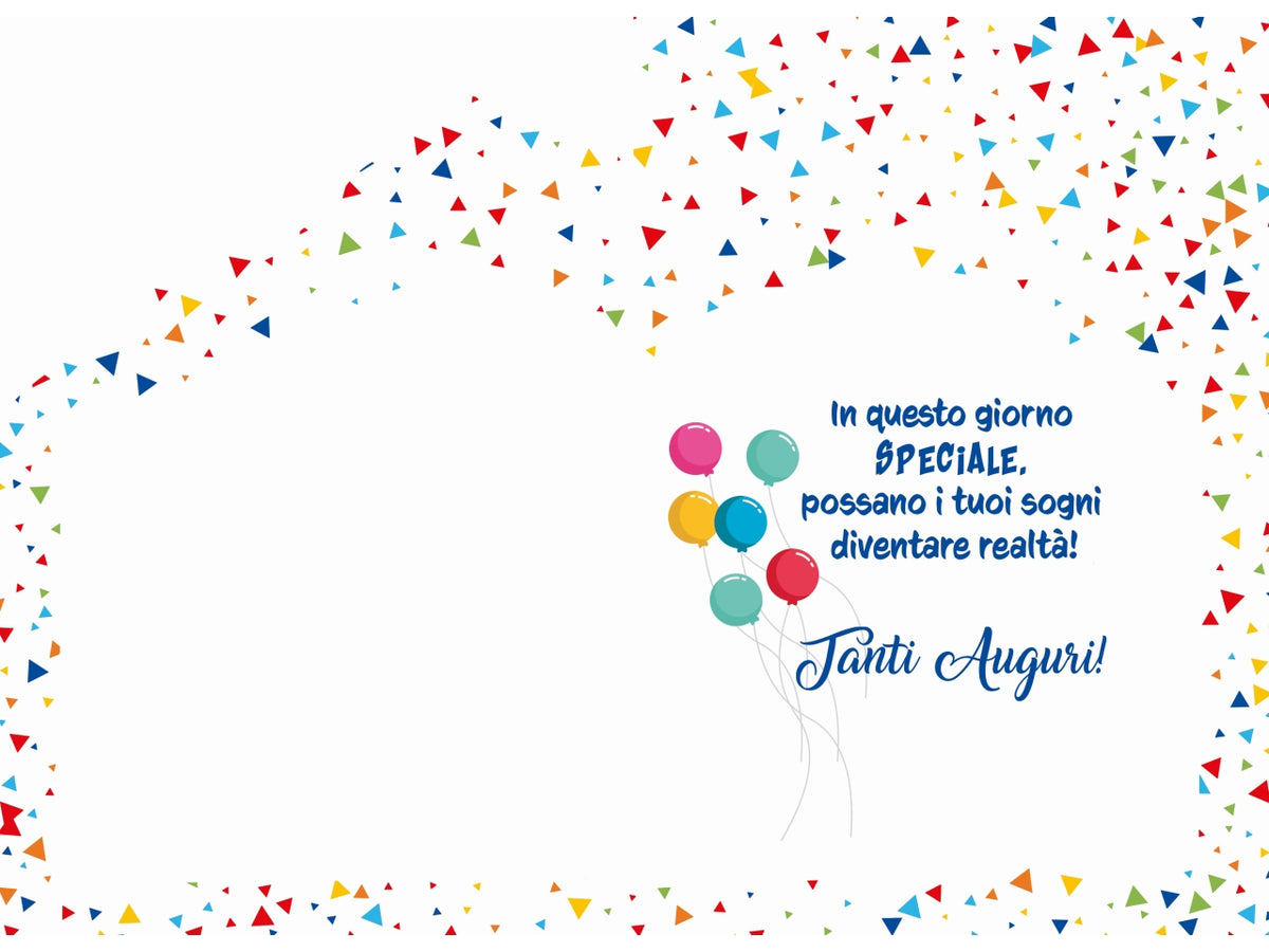 Biglietto buon compleanno bimbi