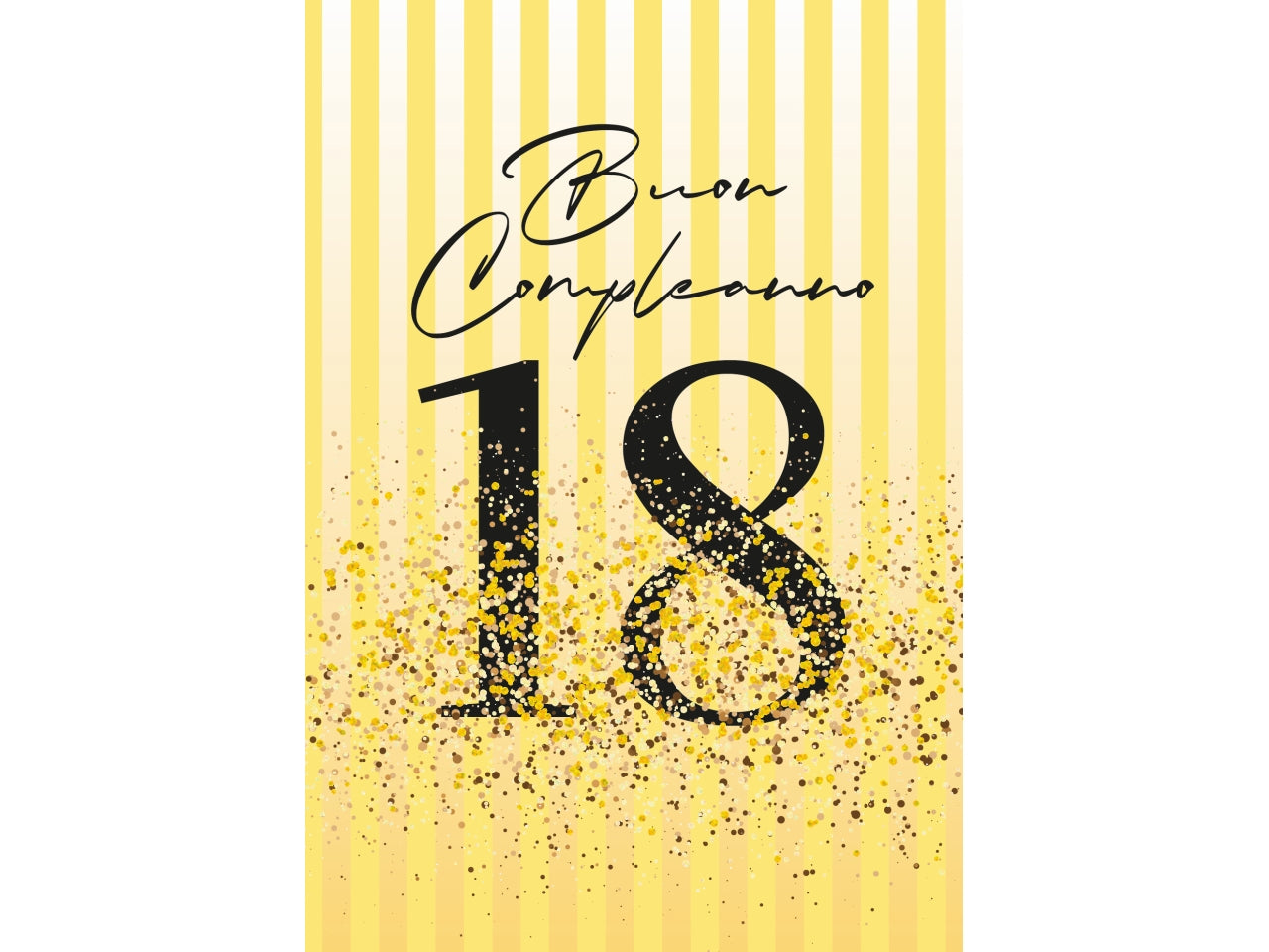 Biglietto buon compleanno 18 anniazzurro