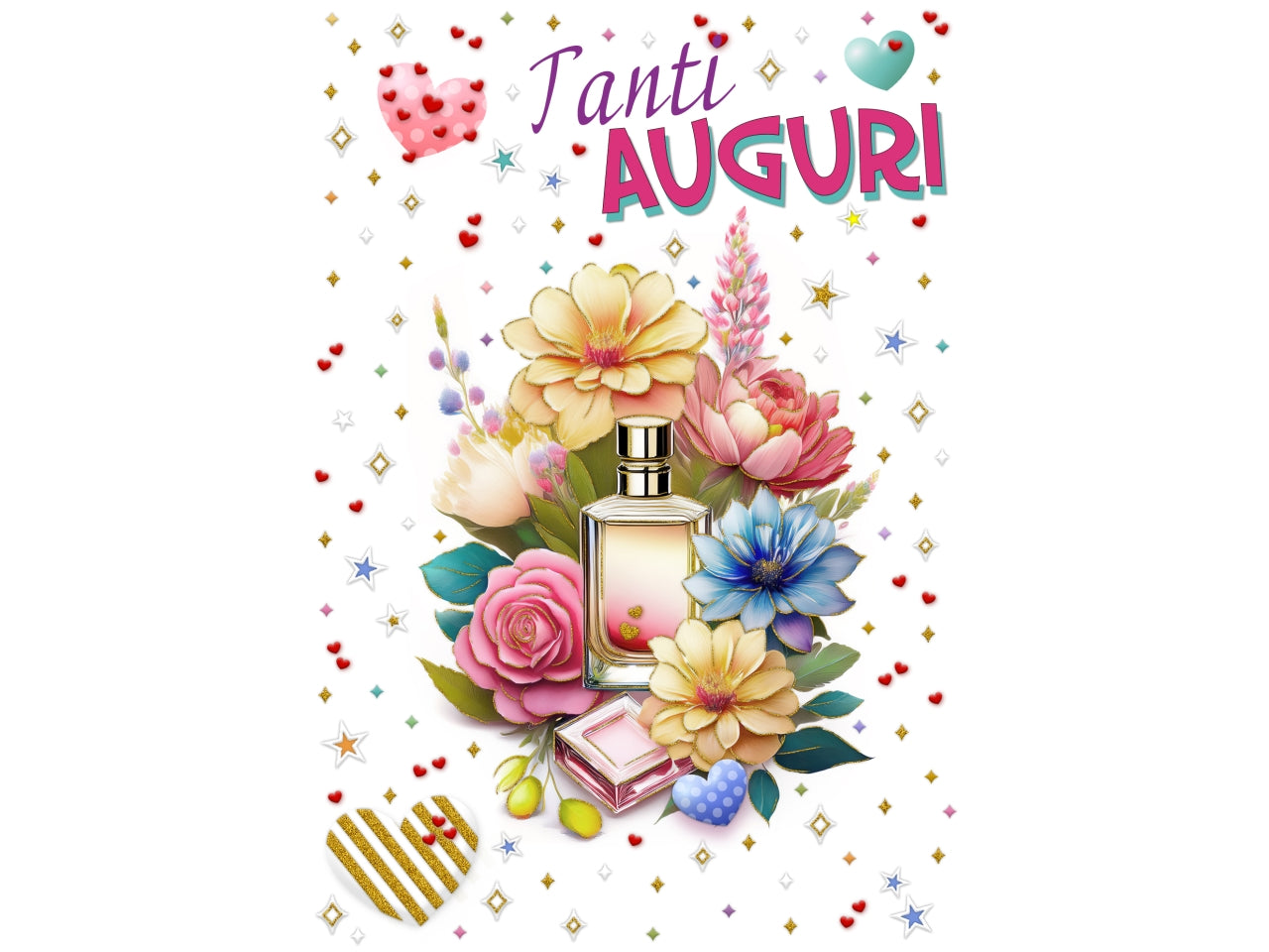 Biglietto tanti auguri profumo