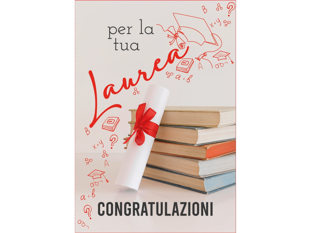 Biglietto tanti auguri laurea