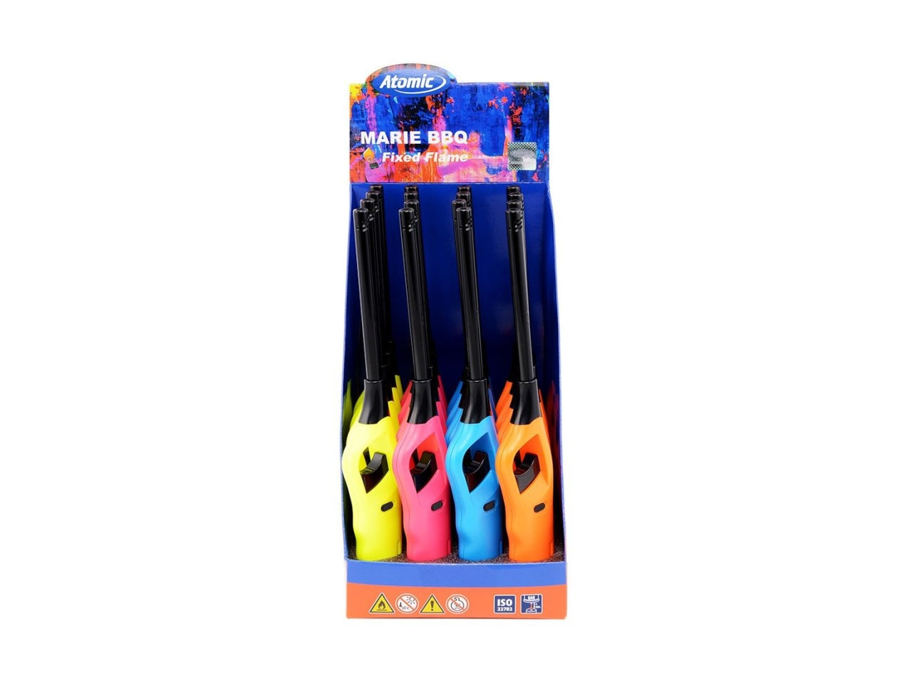 Accendigas atomic bbq lighter marie ricaricabile 4 colori assortiti