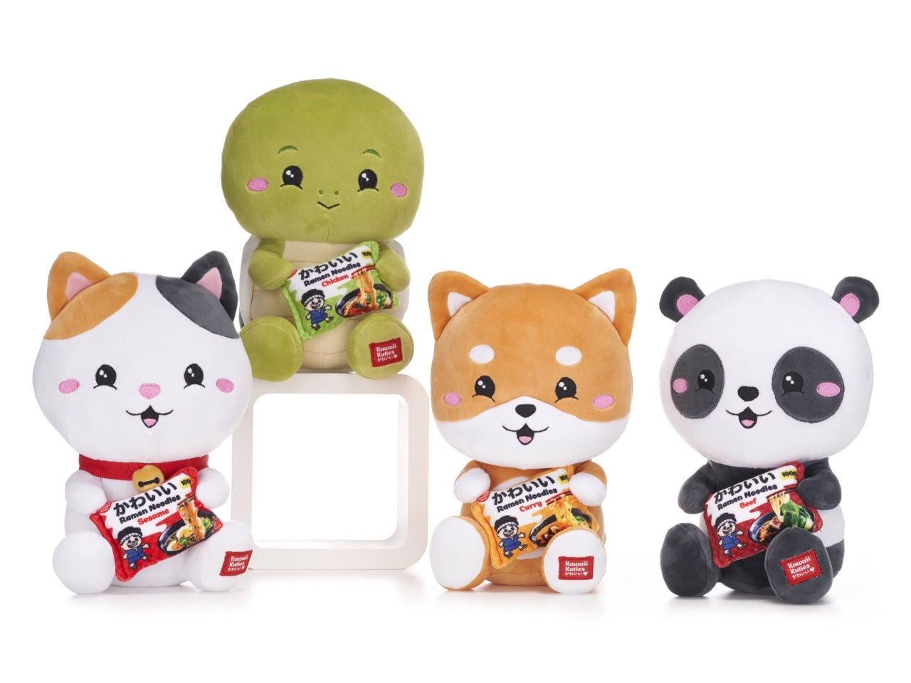Peluche Kawaii Kuties Con Noodle Gift 24Cm 4 assortimenti