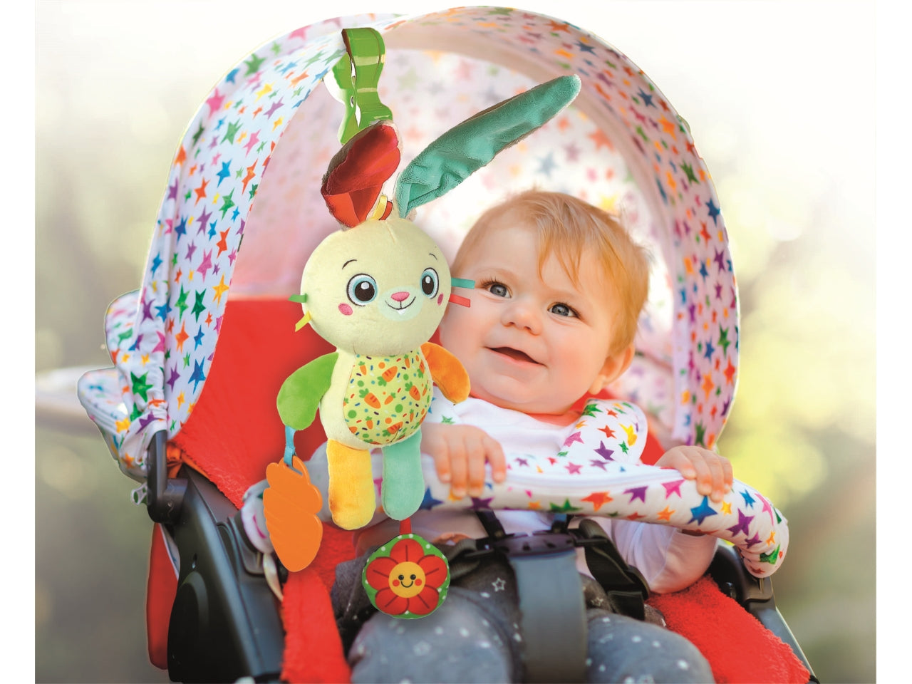 Baby Clementoni On The Go Plush Bunny