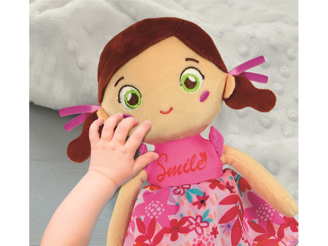 Baby Clementon Plush Soft Doll Pink Lily