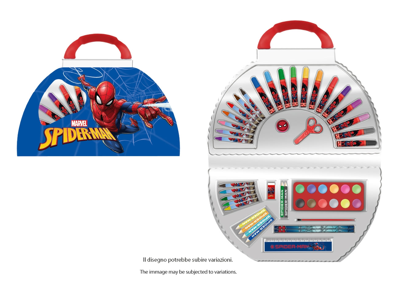 Spiderman Valigetta colori set da51 pezzi
