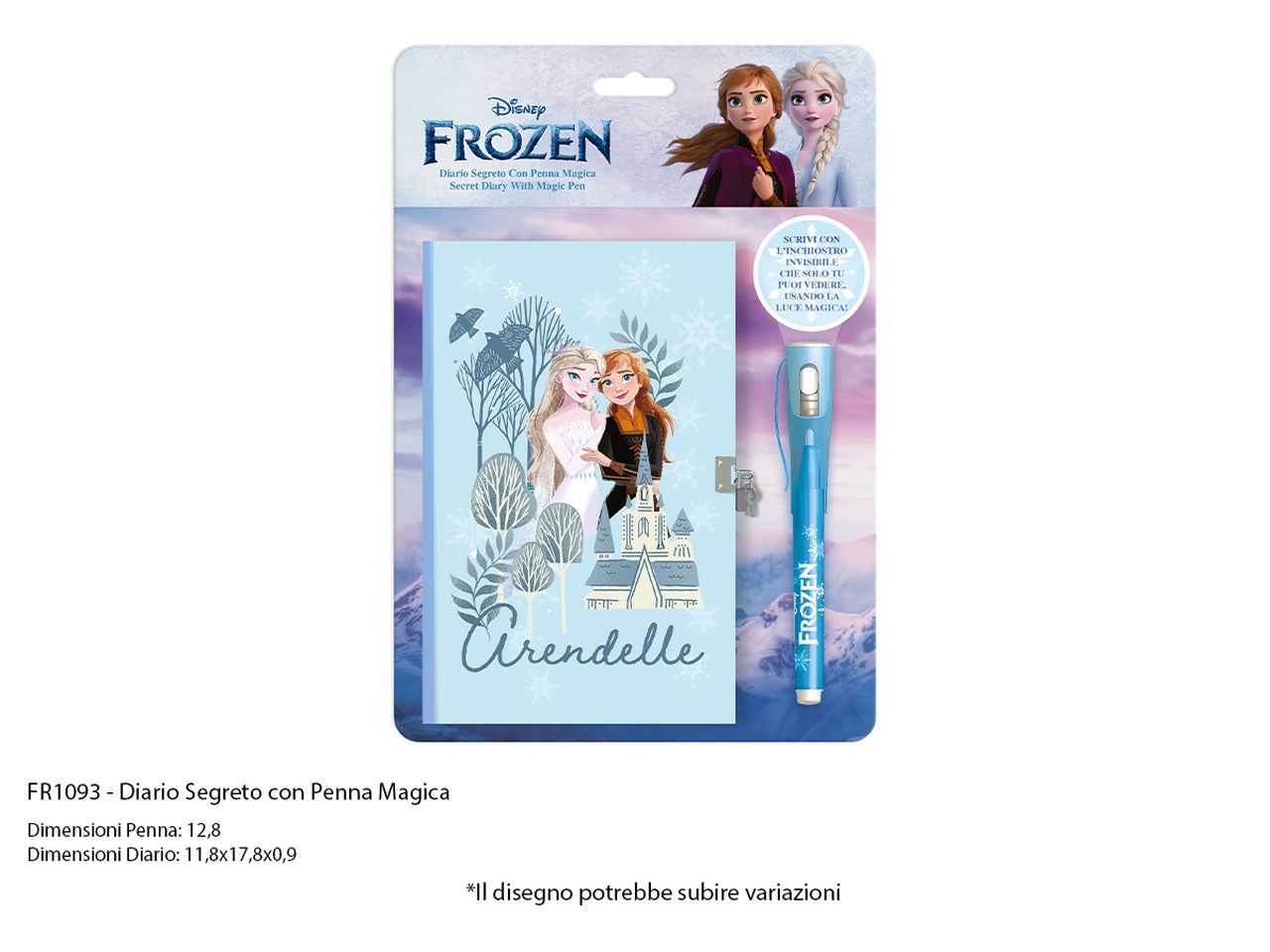 Frozen Diario con penna