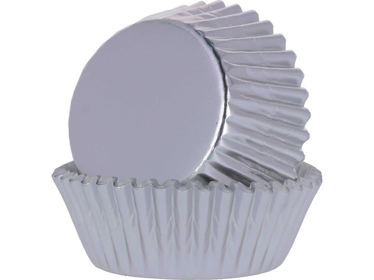 Pirottini monocolore argento n.7 set da 50 pirottini