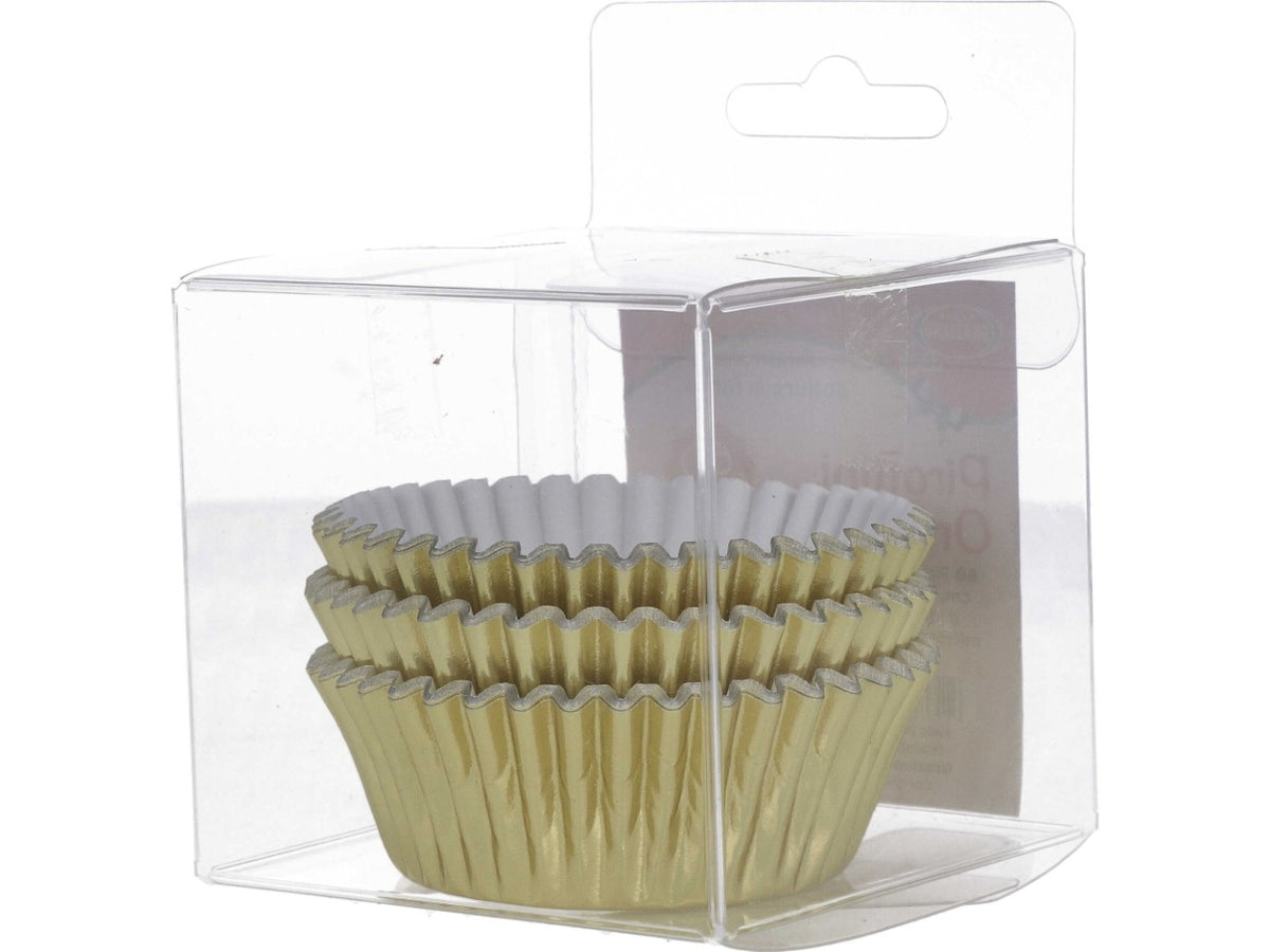 Pirottini monocolore oro n.5 set da 60 pirottini