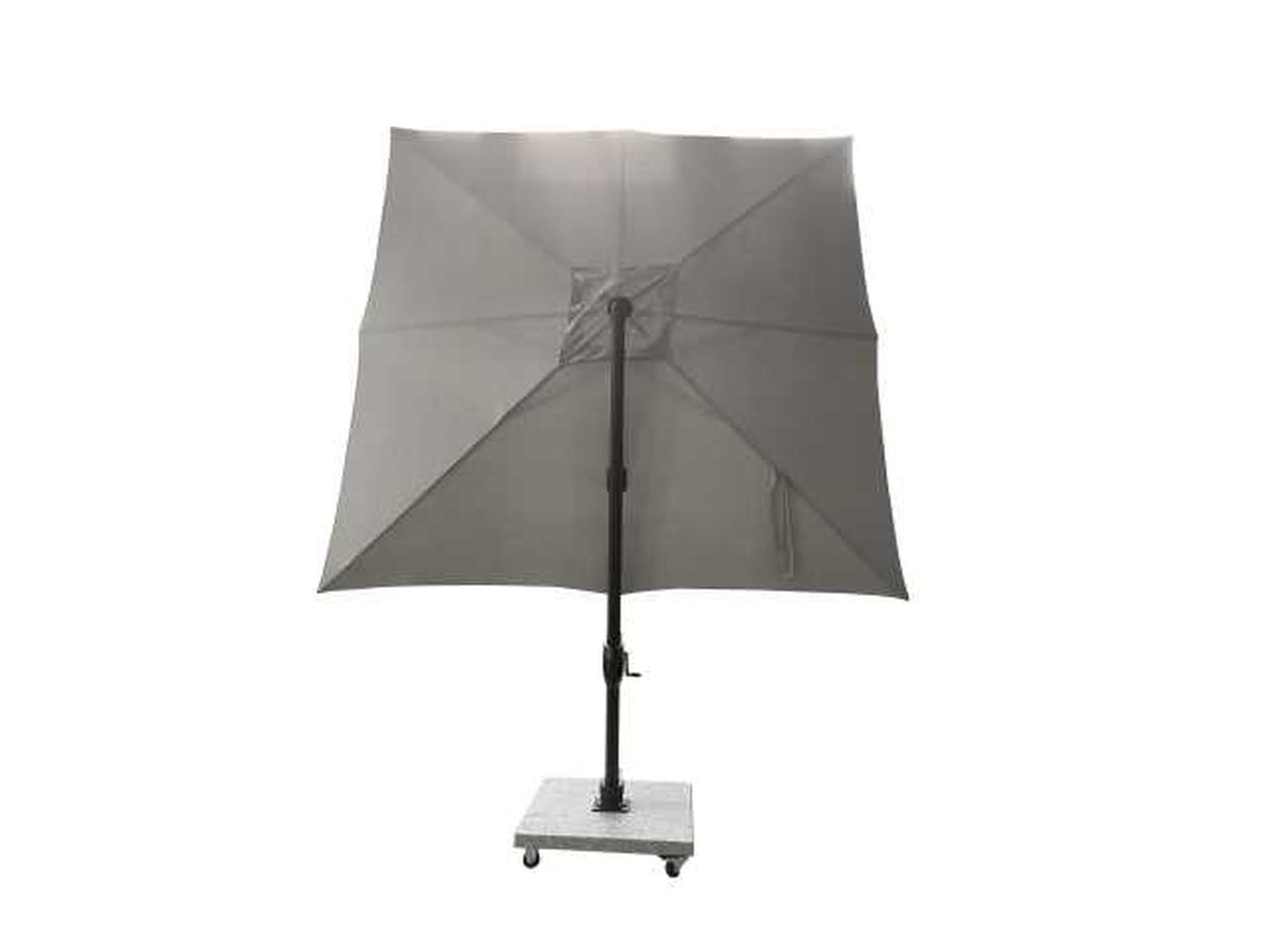 Ombrellone Noah in alluminio con palo laterale 3x3x2.42mt , con base e cover