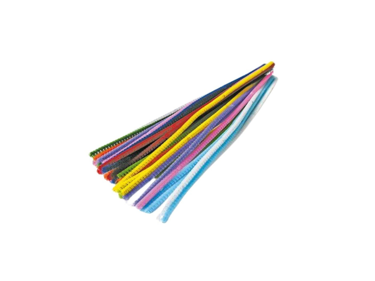 Ciniglia diametro 6mm in busta da 25 fili da 30cm, colori assortiti