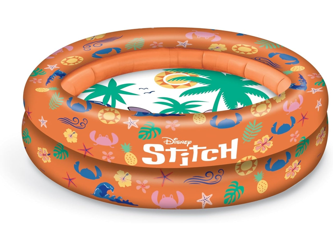 Stitch piscina con 2 anelli d.100cm