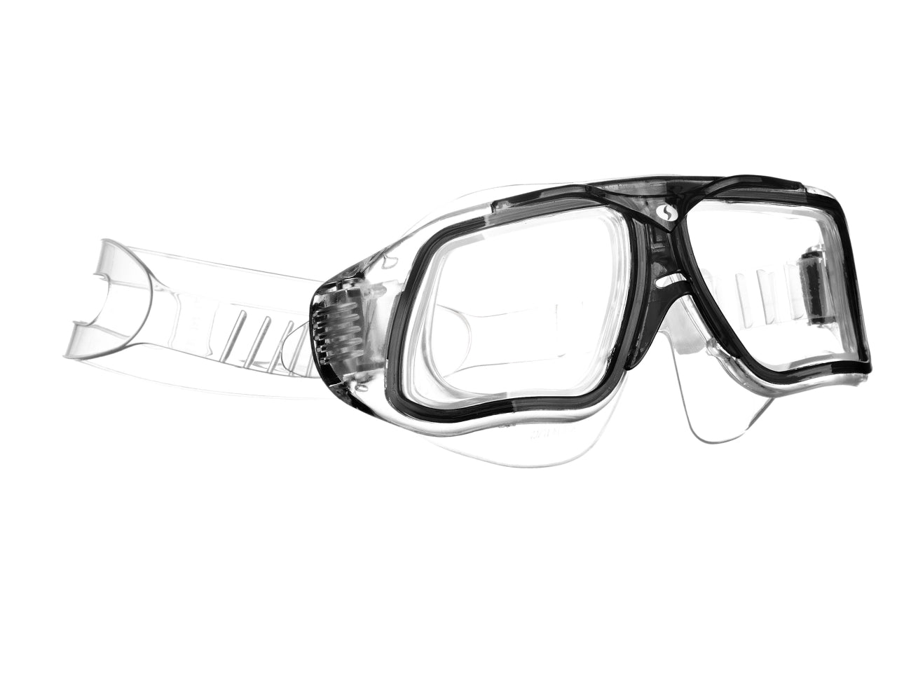Maschera nuoto Tonic Vision in silicone senior trasparente/nero