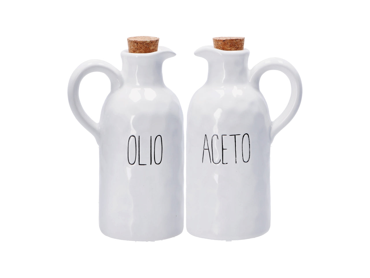 Menage olio aceto in ceramica 10x7xh17cm