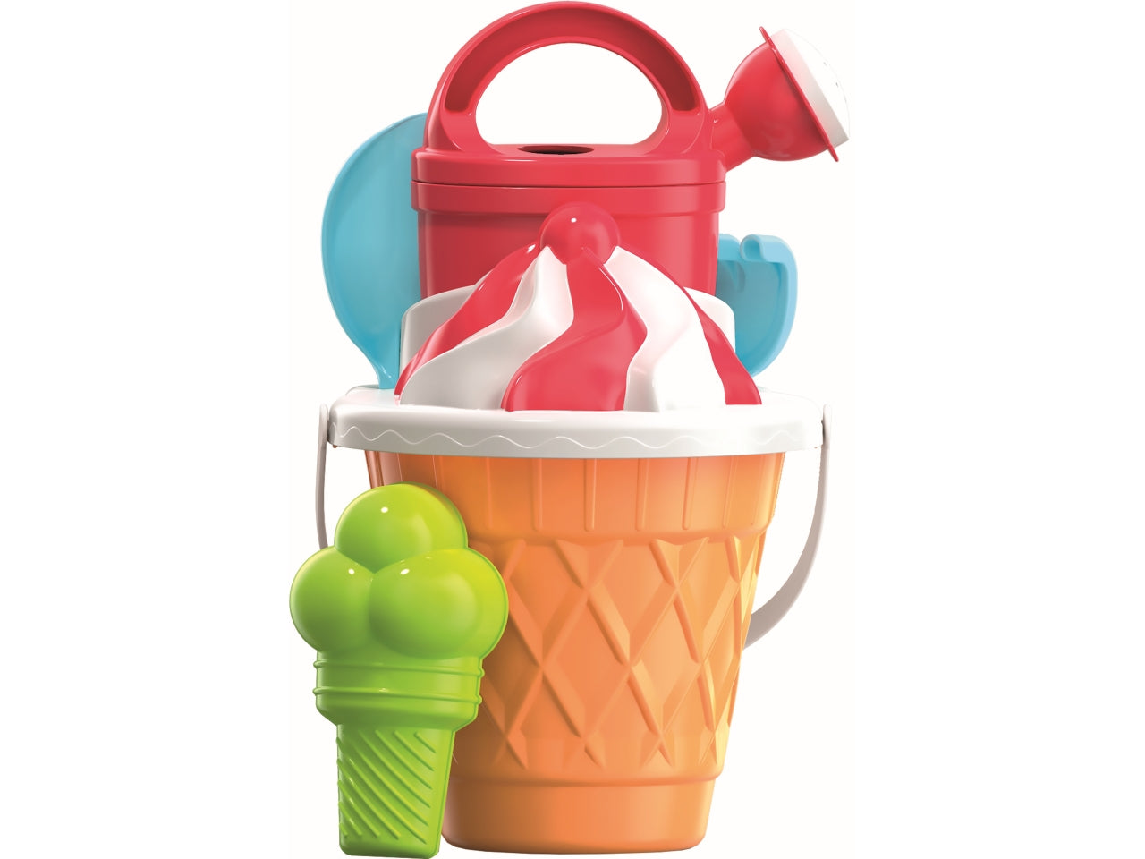 Secchiello set mare gelato bicolore 17xh.30cm