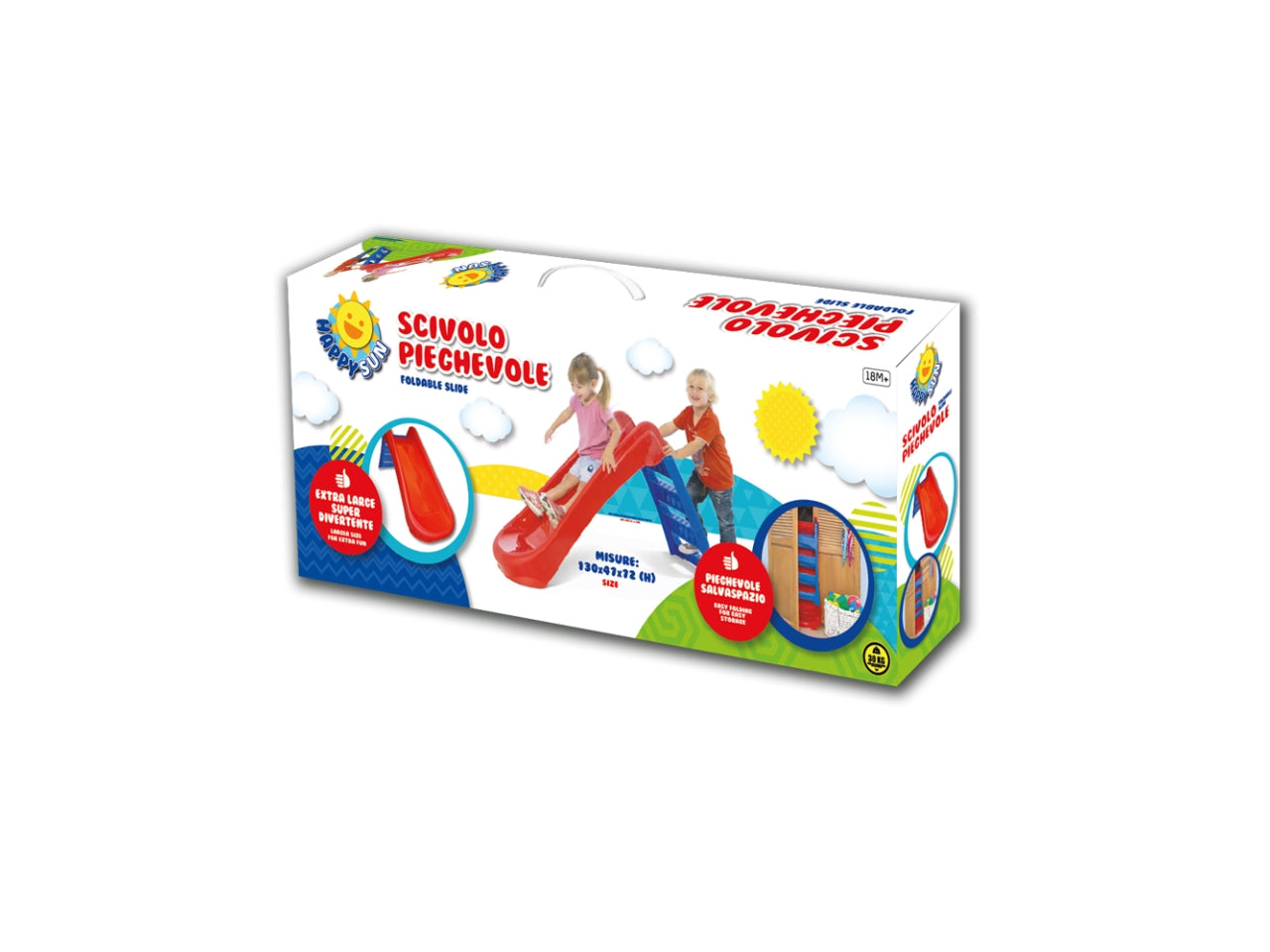 Scivolo Pieghevole con 3 Gradini