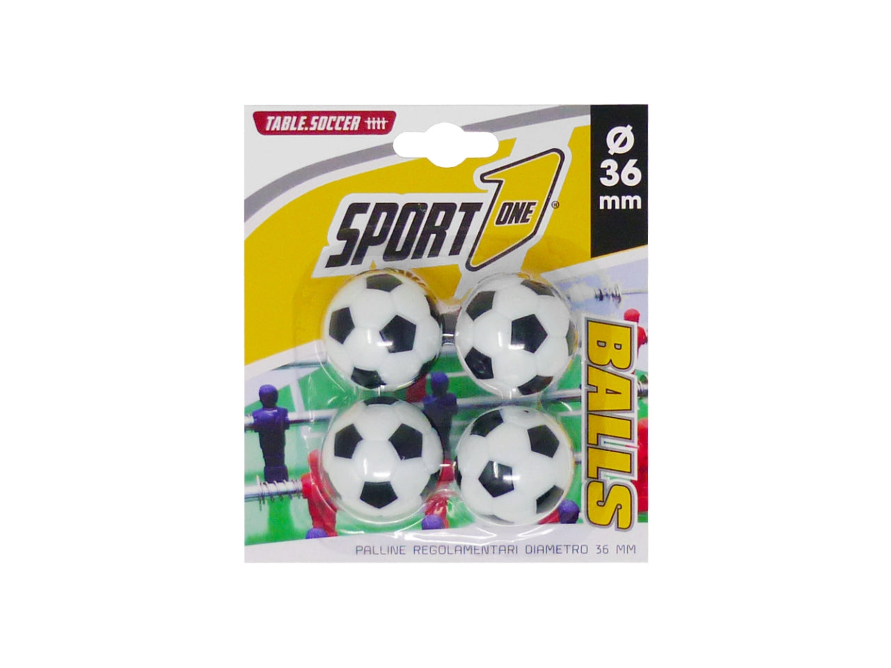 Palline calcio Balilla D.36Mmconfezione da 4 palline