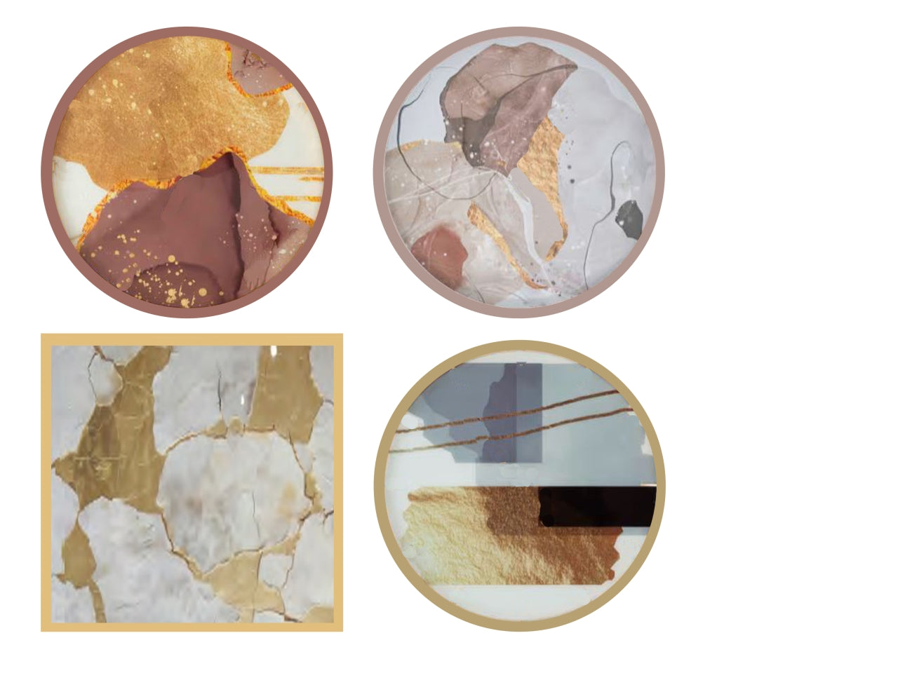 Vassoio mdf quadrato 30x30x3,5cm linea marmo assortiti