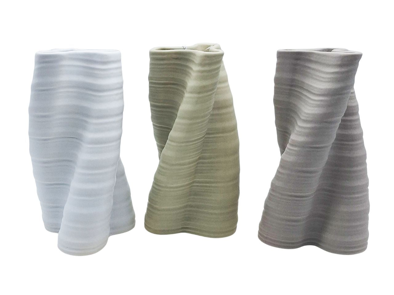 Vaso in ceramica 28x13x13cm ii misura colori assortiti