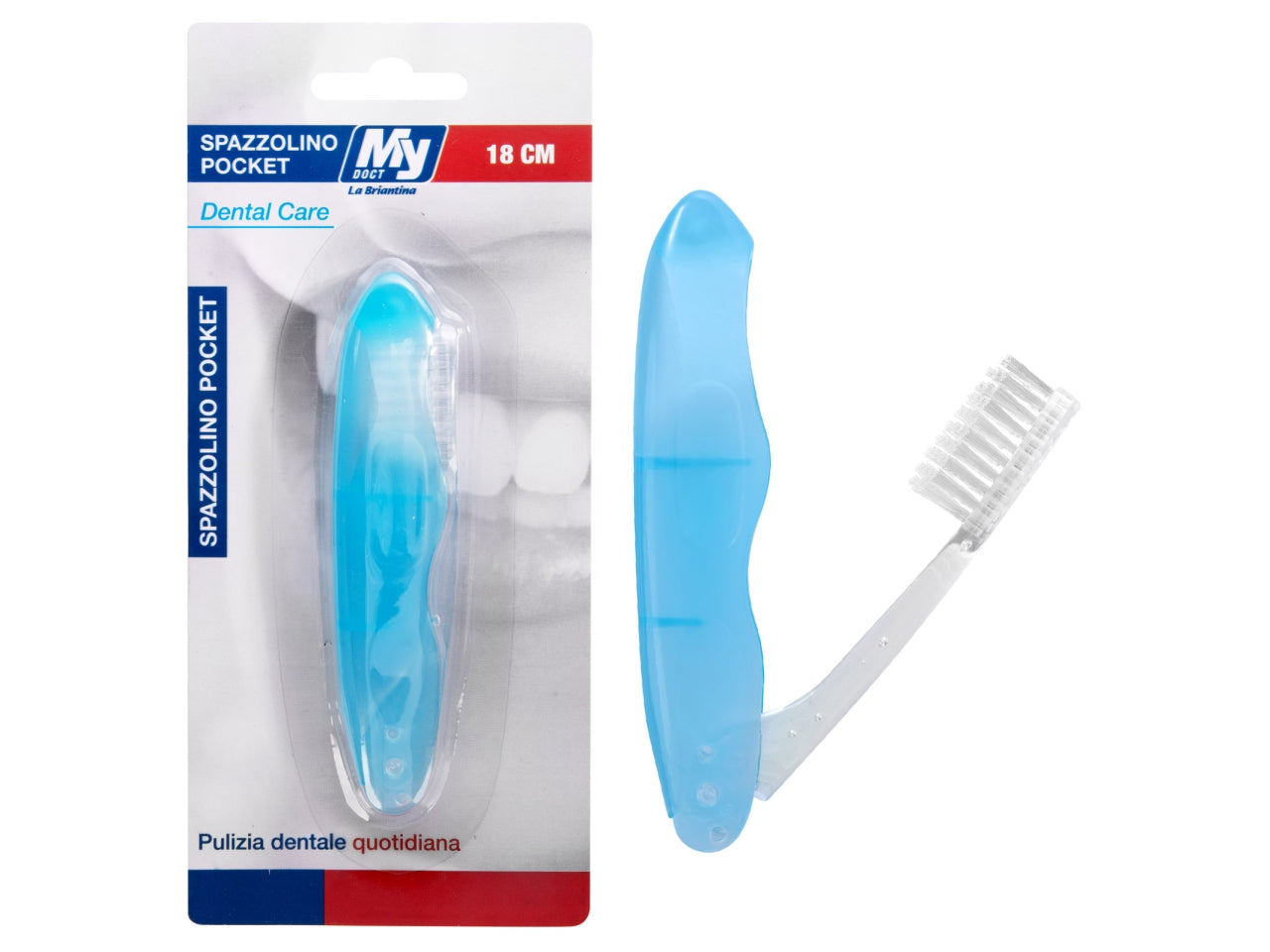 Spazzolino da denti pocket da 18cm $