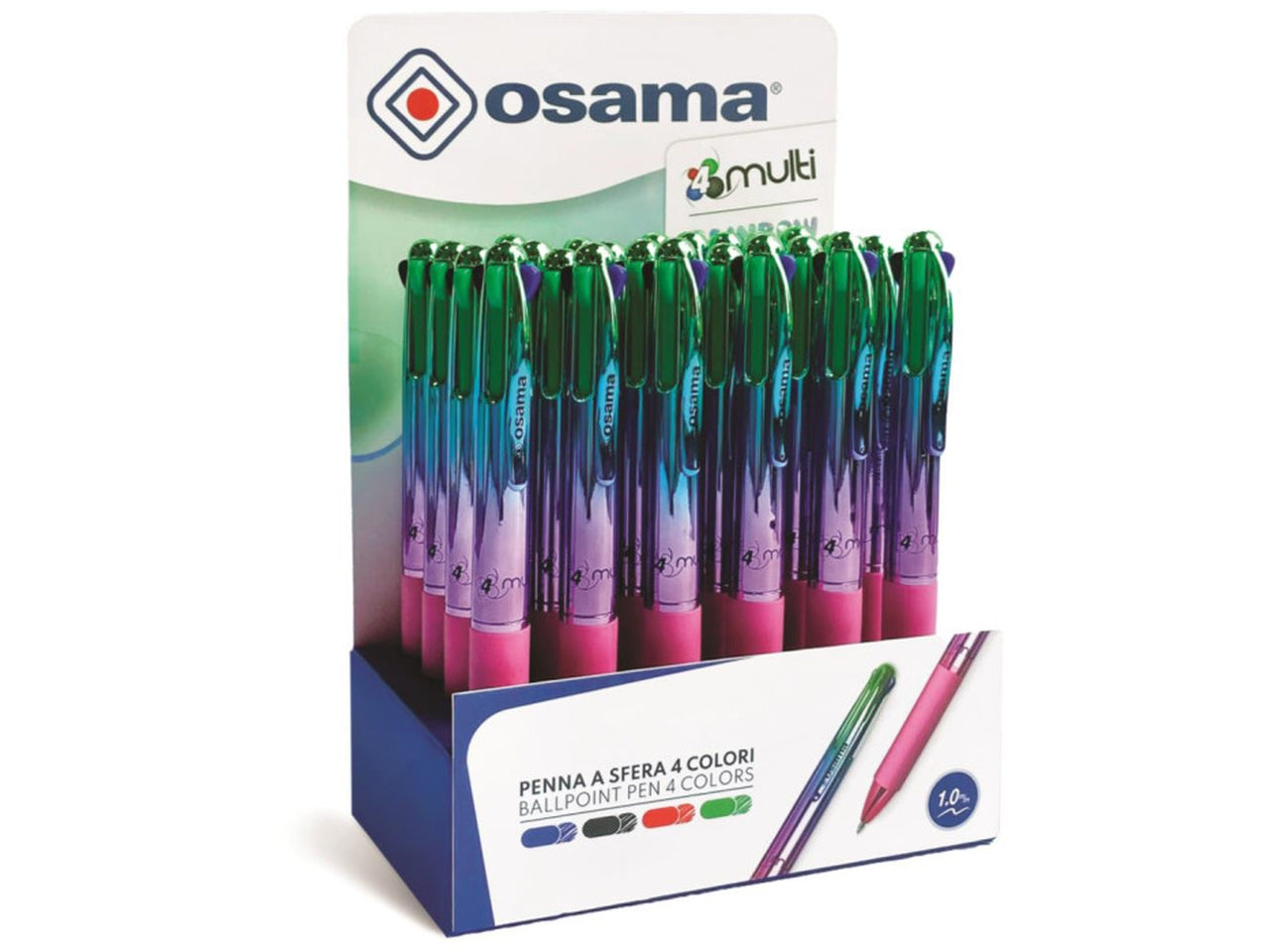 Penna a sfera Rainbow 4colori