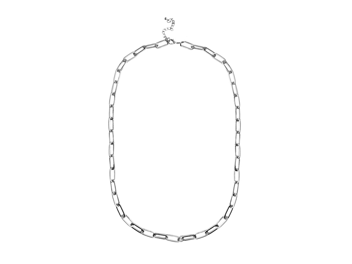 Collana lunga catena ovali grandi