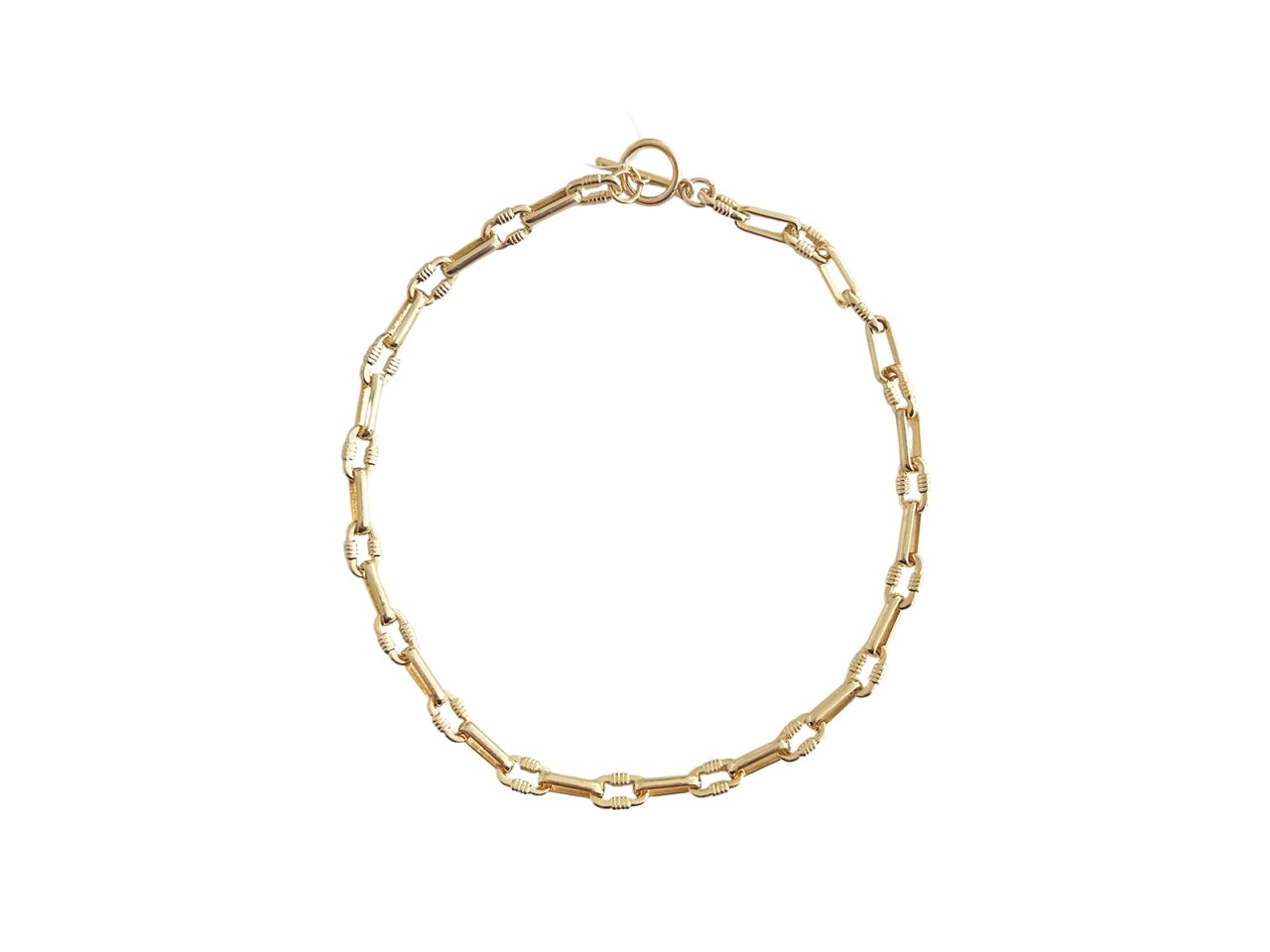 Collana corta catena ovali