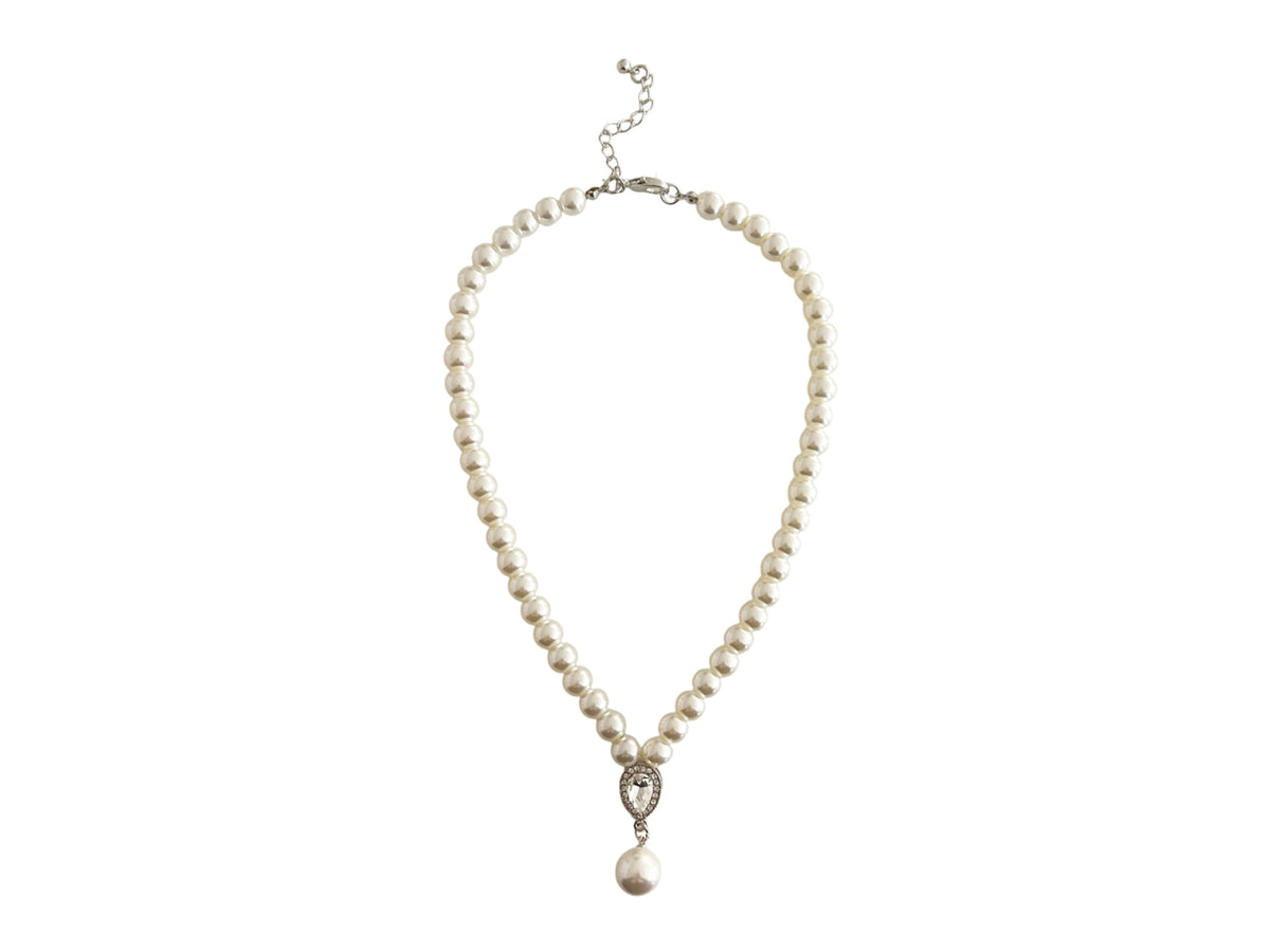 Collana corta giro perla