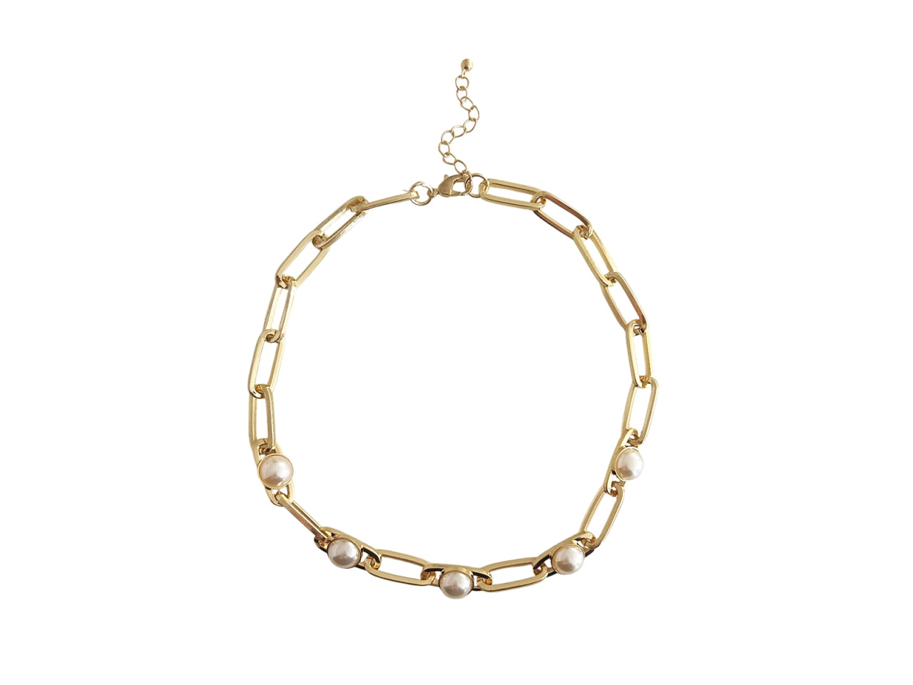Collana corta catena ovale grande