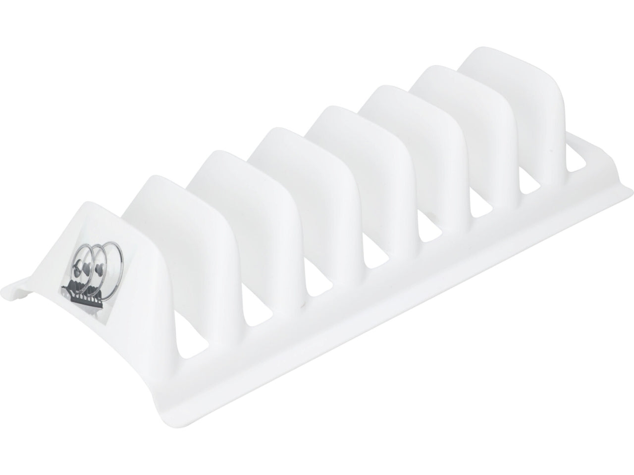 Organizer da cassetto in PP, dimensioni 30x14x7cm, peso 80gr Colore bianco con etichetta colore design