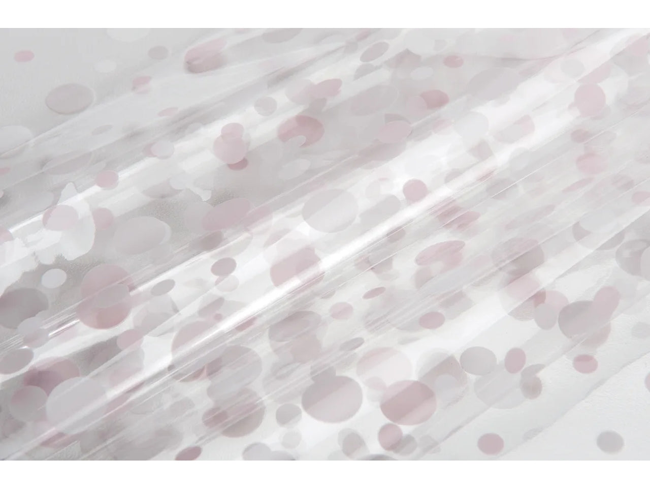 Buste Bubbles per alimenti 10x20cm trasparenti con pois bianchi, confezione da 50 buste