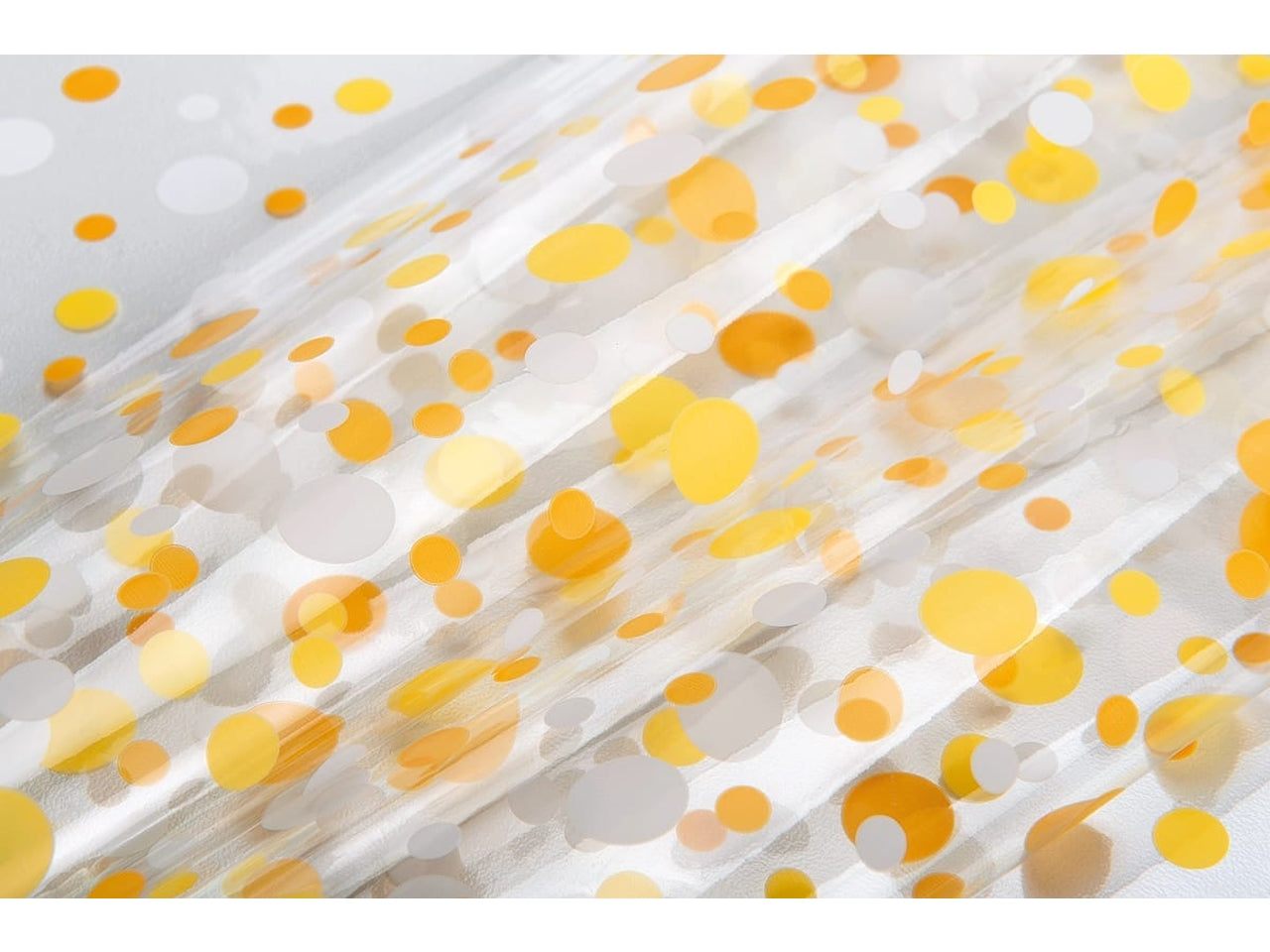 Buste Bubbles per alimenti 10x20cm trasparenti con pois giallo, confezione da 50 Buste