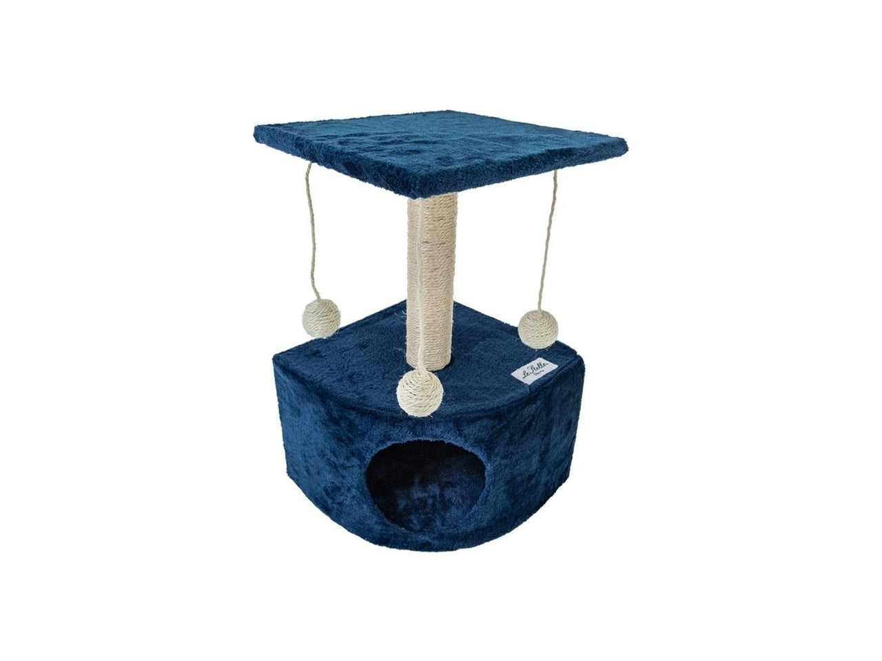 Tiragraffi per gatti 34x42xh.51cm colore blu
